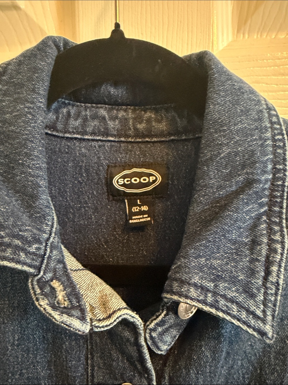 Scoop Dark Blue Denim Midi Dress - Picture 7 of 9